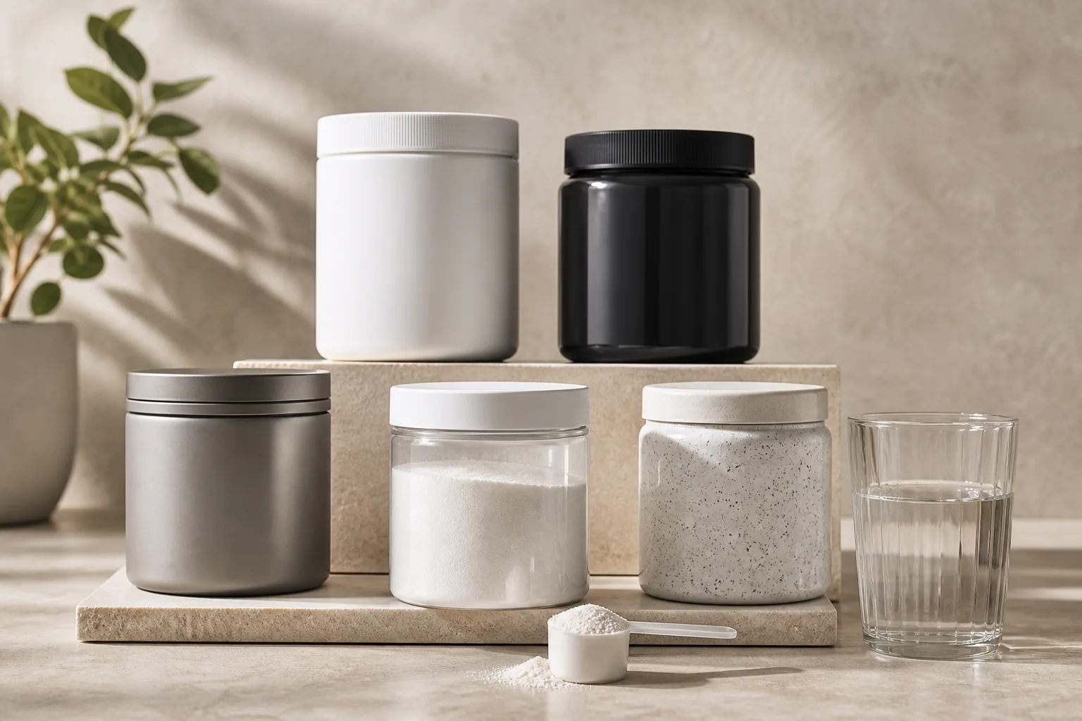 Independent lineup of unbranded creatine products