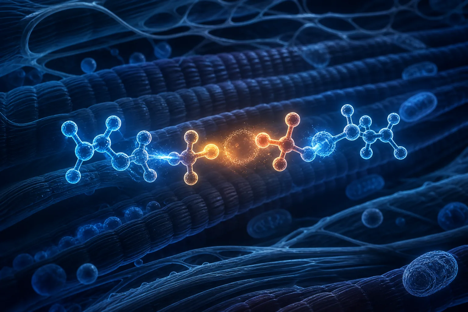 Scientific visualization of a phosphocreatine energy shuttle