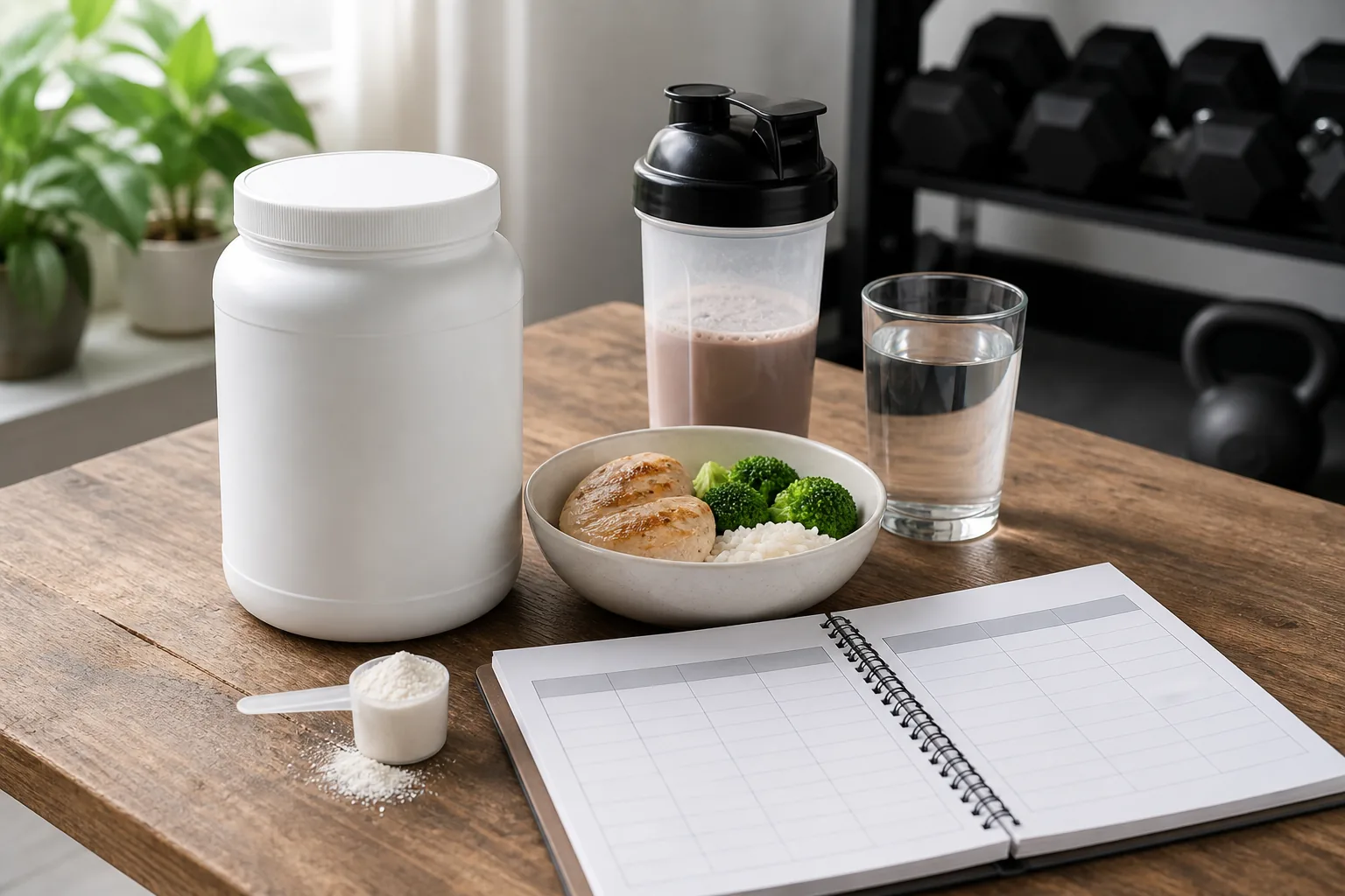 Responsible muscle-building supplement and food plan