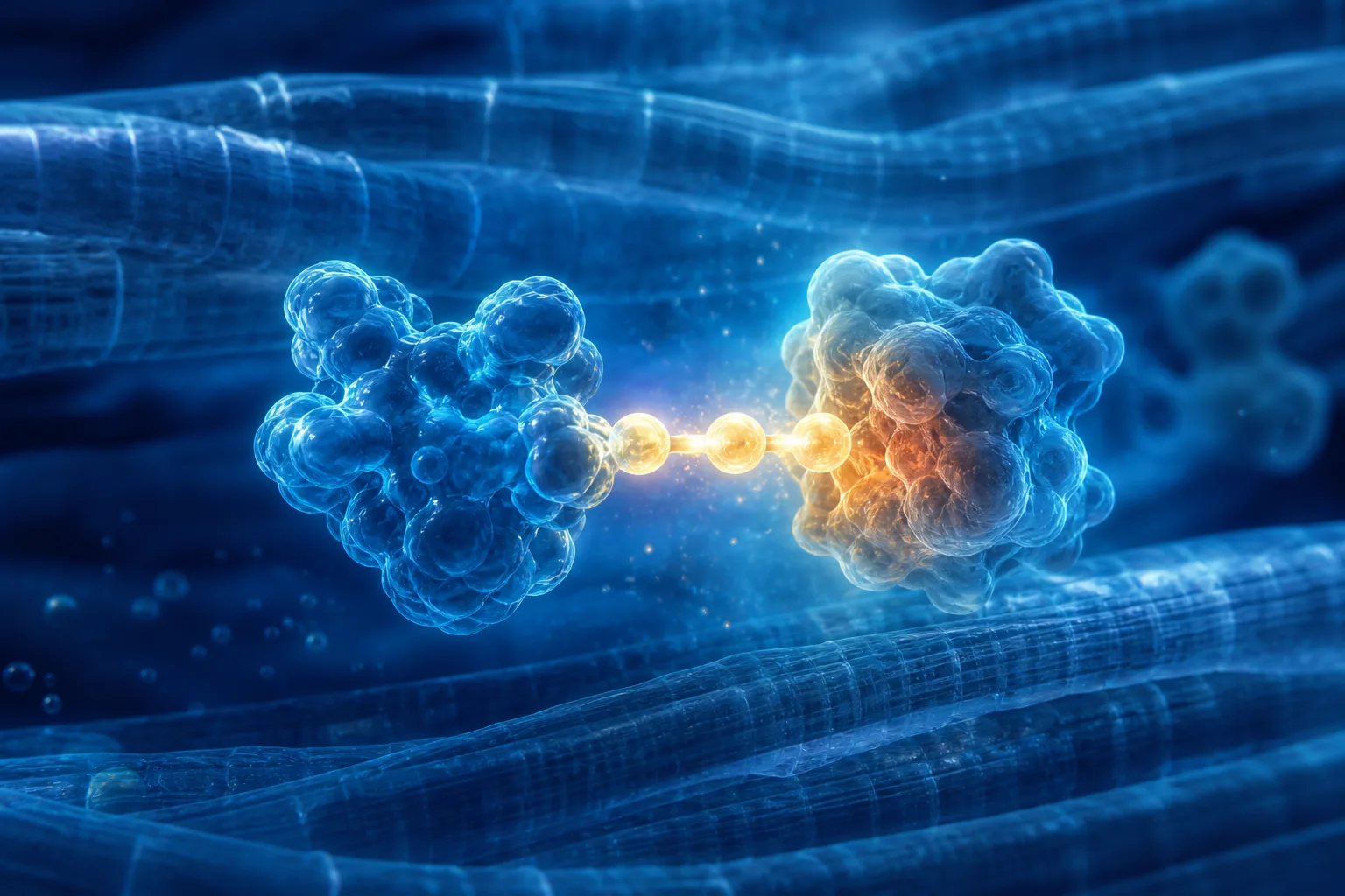 Scientific visualization of cellular energy in muscle fibres