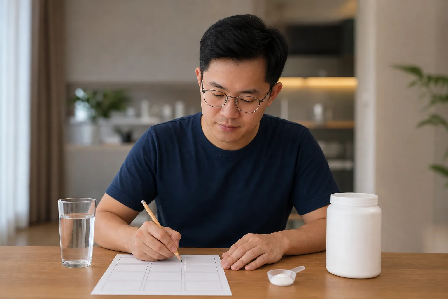 Malaysian Chinese adult using a paper-based creatine planning tool